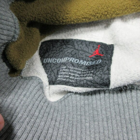 Jordan mens heathered gray Argyle lined crew sweater XL 397341 091 - Picture 9 of 15